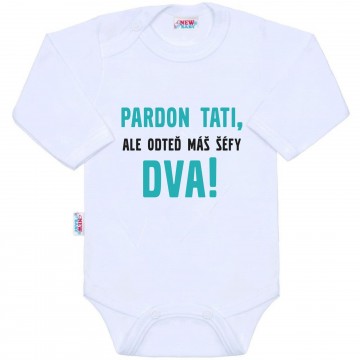 Body s potlačou New Baby Pardon tati, ...máš šéfy dva!